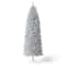 7.5ft. Unlit Silver Pencil Tinsel Artificial Christmas Tree